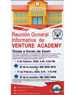 General Info Meeting Zoom